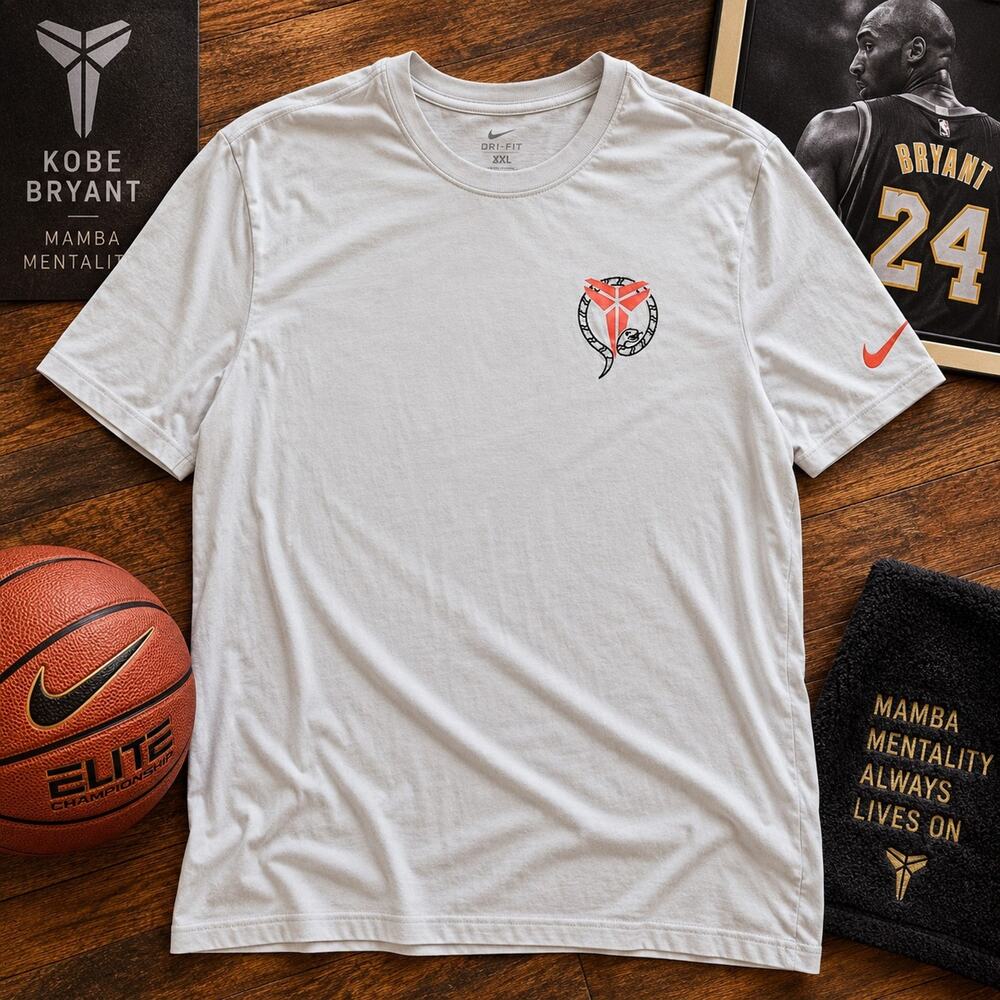 Nike Kobe Bryant Dri-FIT Mamba Sheath Snake Logo T-Shirt Mens XXL 2XL